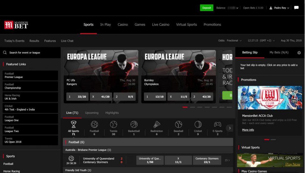 Mansionbet Homepage