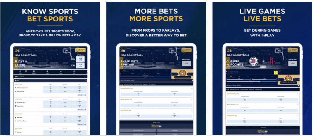 Mobile betting at William Hill